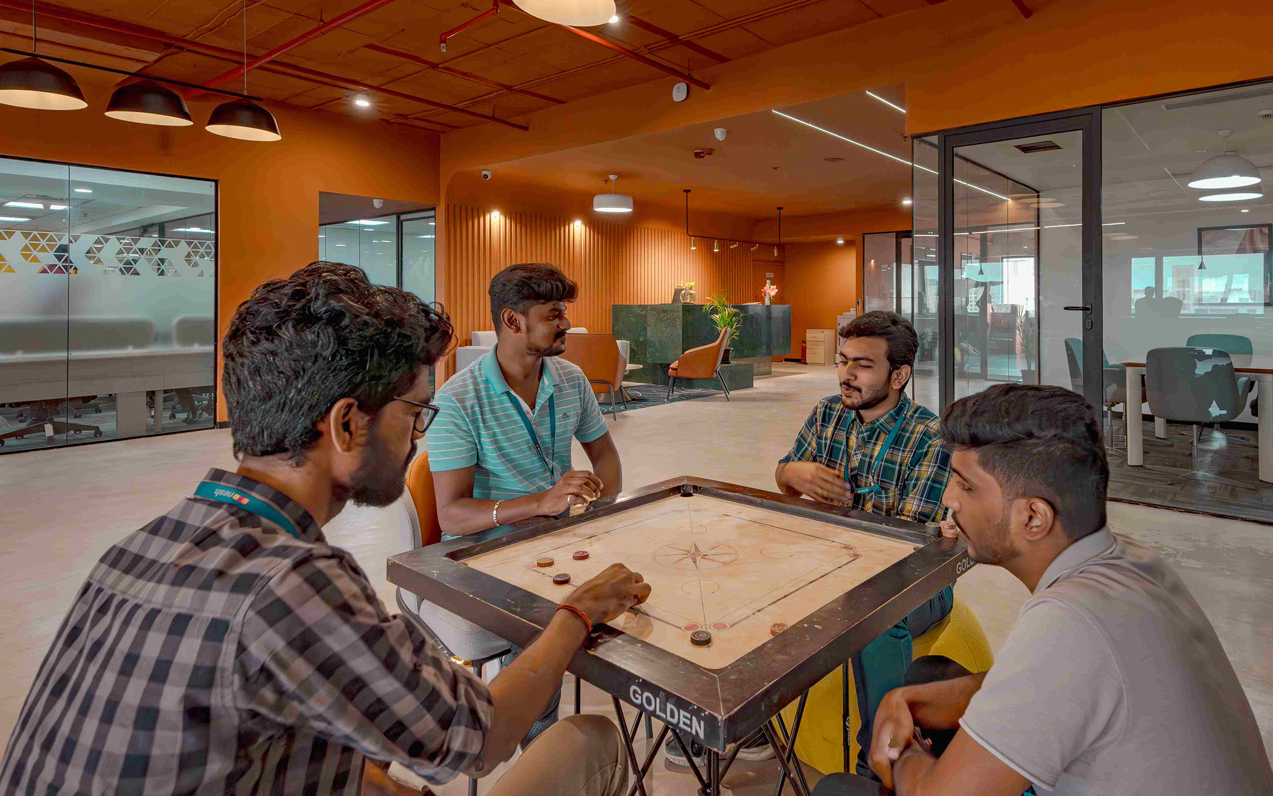 Cove Offices’ break-out zone at OMR, Chennai