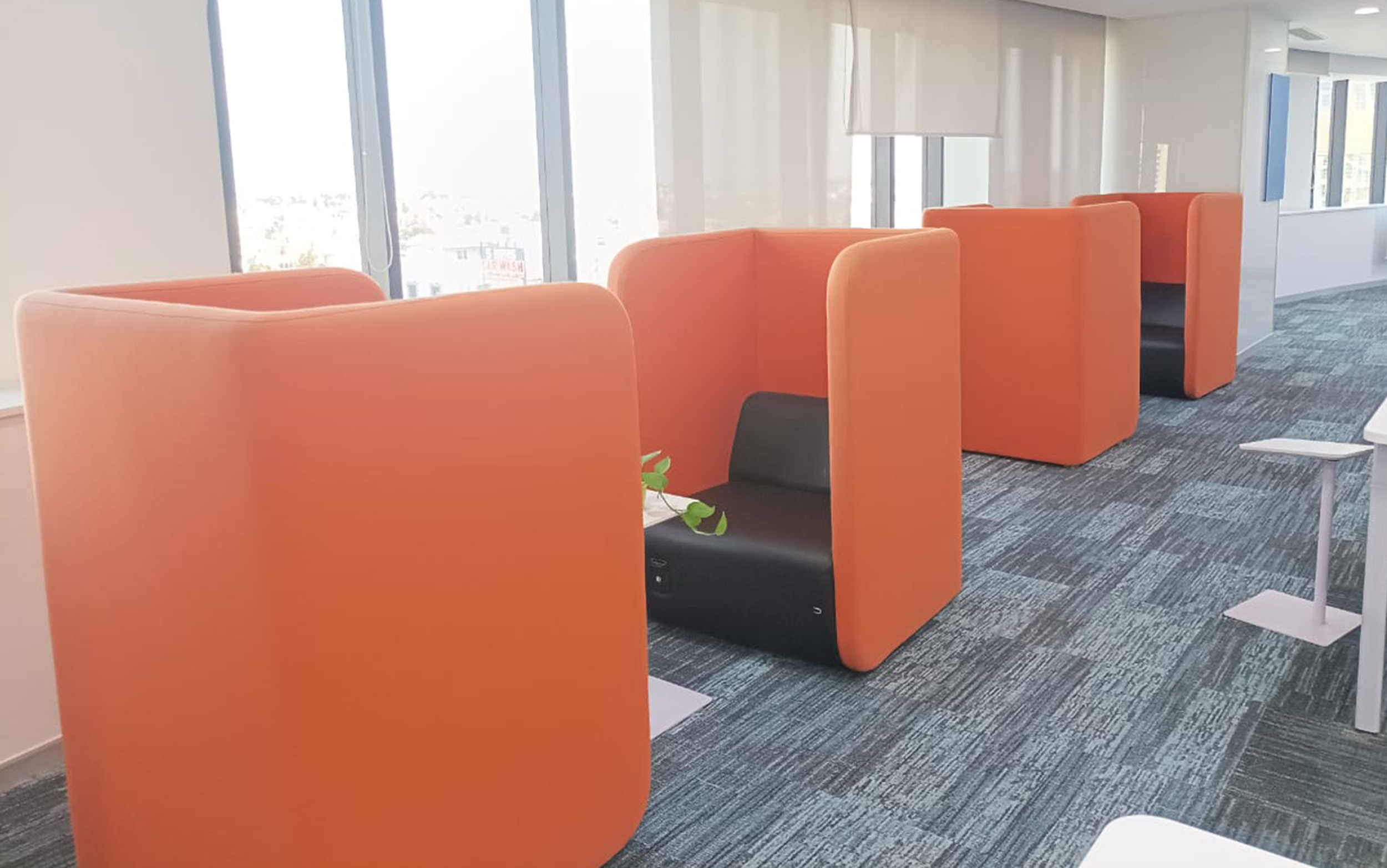 Cove's coworking office in OMR Chennai with varied workstation options